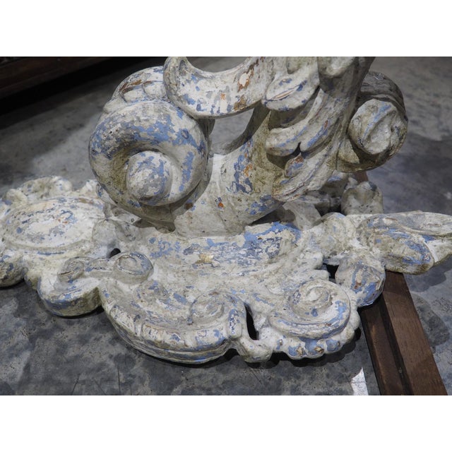 18th Century Pair of Italian 18th Century Painted Bras De Lumière Sconces For Sale - Image 5 of 18