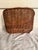 Wood Vintage Wicker French Market Basket With Bicycle Mount & Carrying Handle For Sale - Image 7 of 12