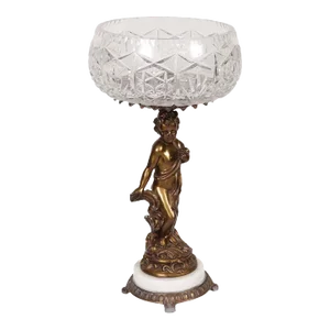 Bronze Plated Figural Compotier