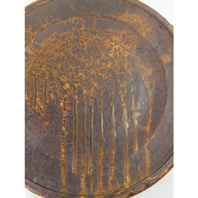 Mid-Century Modern Contemporary Studio Art Pottery Charger by Henry Gerhardt For Sale In New York - Image 6 of 12