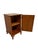1970s French Style Bedside Cabinet or Nightstand With Figured Door, Interior Shelf, and Cabriole Legs For Sale - Image 9 of 10