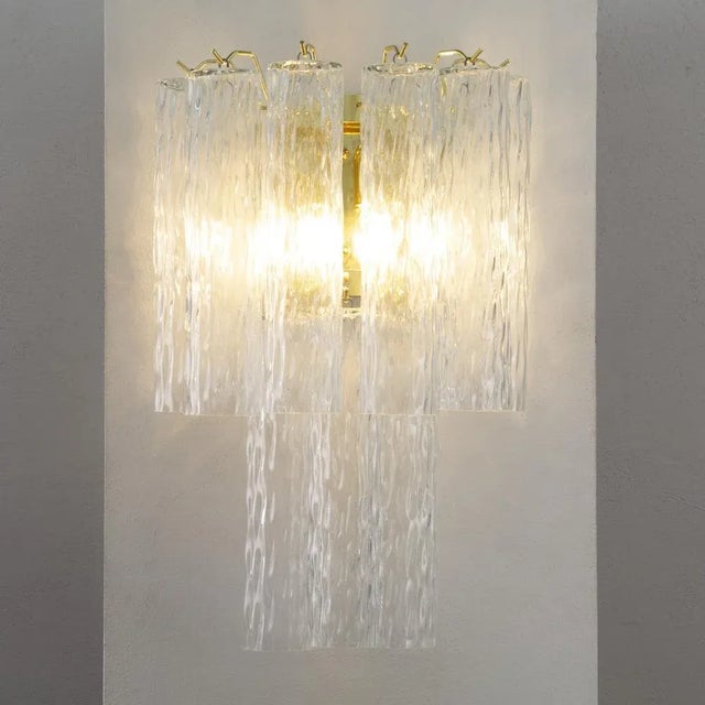 Large Wall Light in Murano Glass, 1990s For Sale - Image 9 of 12