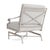 Not Yet Made - Made To Order Brown Jordan Venetian Motion Lounge Chair, Dove frame with Fusion Dove fabric For Sale - Image 5 of 11