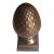 Brown Metallic Artichoke Finial Bookshelf Sculpture For Sale