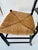 L. Hitchcock Rush Seat, Stenciled Ladder Back Dining Chair c.1980. For Sale - Image 11 of 12