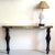 Large Mid-Century Modern console table, Italy, Carrara area in Italy, circa 1980s. The vintage console table is made of...