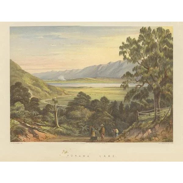 Blatchley, Pukawa Bay New Zealand, 1877, Paper For Sale - Image 4 of 5