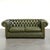 Chesterfield 2.5-seater Sofa in Green Cowhide Leather For Sale - Image 14 of 14