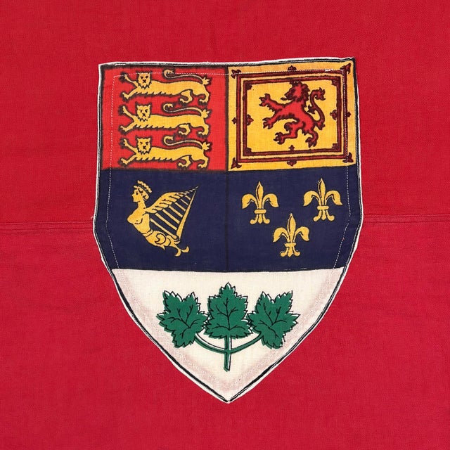 English Vintage Cotton Flag of Canada, Red Ensign For Sale - Image 3 of 6