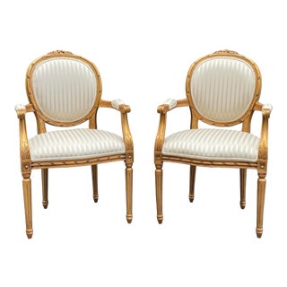 Vintage "Andre Originals" Louis XVI Side Chairs- a Pair For Sale