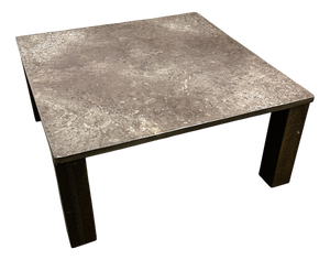 French Slate & Oak Coffee Table, 1970s