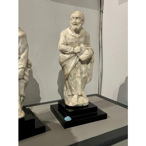 2000 - 2009 Antique Figurative Sculptures, 1500s, Set of 2 For Sale - Image 5 of 10