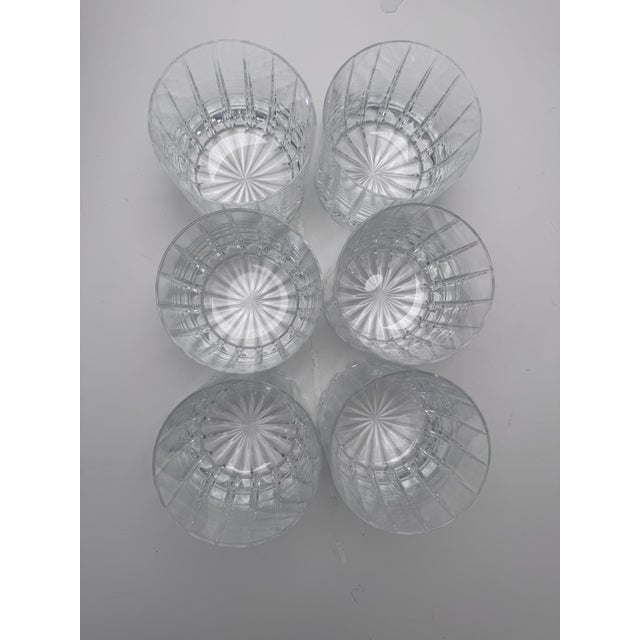 Transparent Crystal Rocks Glasses, Set of 6 For Sale - Image 8 of 9