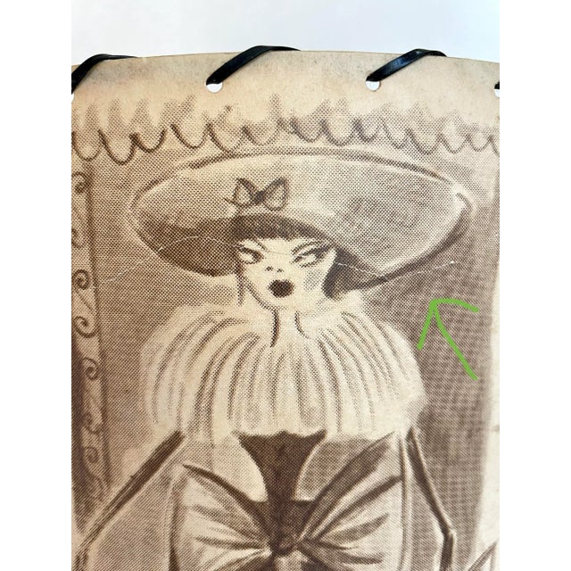 1998 Miss Anne Thrope "Gay Paree" for Archaic Smile Table Lamp For Sale - Image 9 of 13
