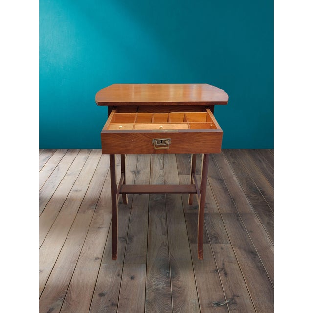 Danish Table with Drawer in Teak, 1950s For Sale - Image 10 of 18