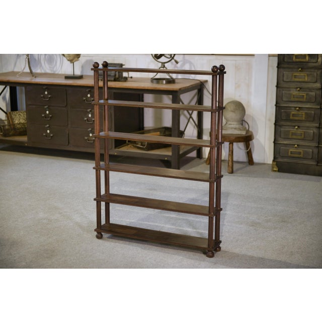 Beechwood Shelf with Ball Feet, 1960s For Sale - Image 14 of 14