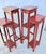 Chinese Red Lacquer Tall Plant Tables - A Pair of 2 For Sale - Image 10 of 17