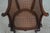 Vintage French Carved Cane Tub Chair For Sale - Image 14 of 18