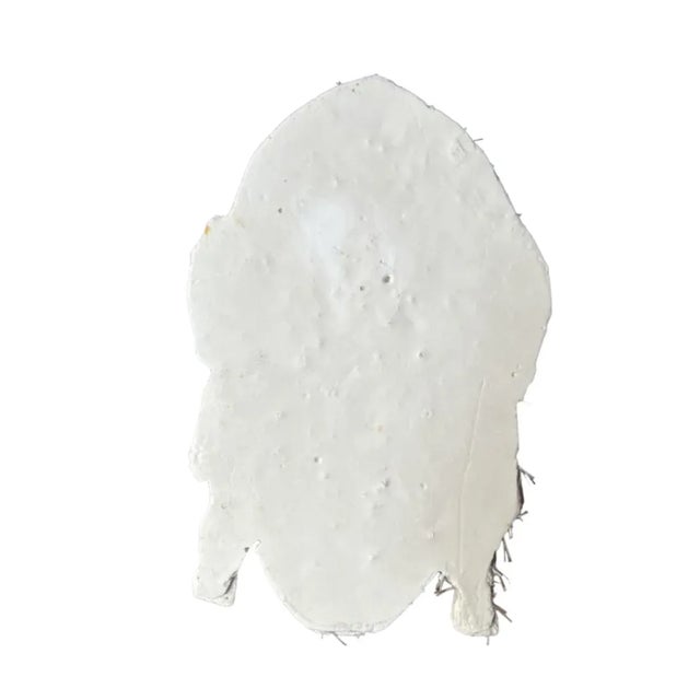 Figurative Vintage Plaster/Chalkware Face Plaque For Sale - Image 3 of 3