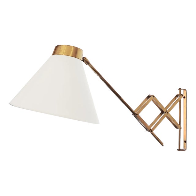 Concertina Wall Lamp with Adjustable Head, 1950s For Sale