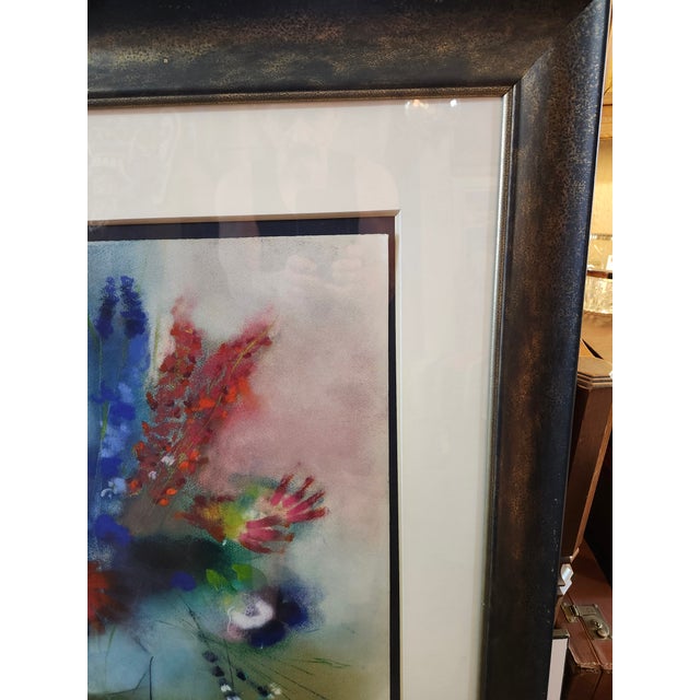Contemporary 1970s Original Contemporary Pastel Painting by Dan Partouche, Framed For Sale - Image 3 of 10