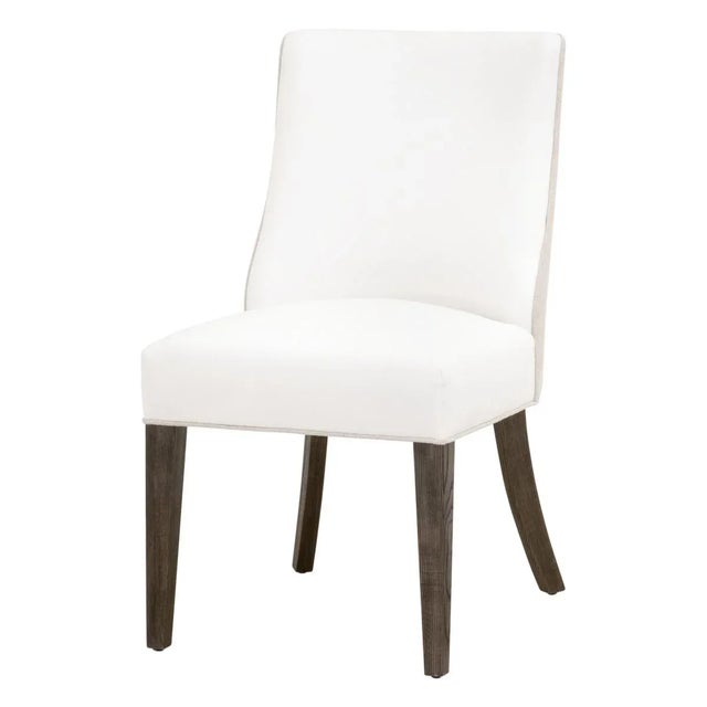 Contemporary Contemporary Duet Dining Chair, Burnt Brown Ash - a Pair For Sale - Image 3 of 9