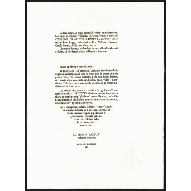 1969 Salvador Dalí Biblia Sacra Lithograph "Consummatum Est" (It Is Finished, Death of Jesus) For Sale - Image 11 of 11