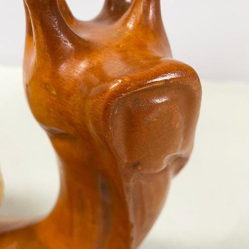 Brown Mid-Century Modern Italian Table Lamp Snail Marzio Cecchi Dimensione Fuoco, 1960s For Sale - Image 8 of 17