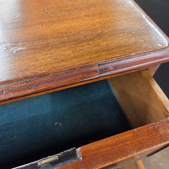 Brown Mid 19th Century Mahogany Georgian Inlaid 6 Drawer Chest on Bracket Feet For Sale - Image 8 of 18