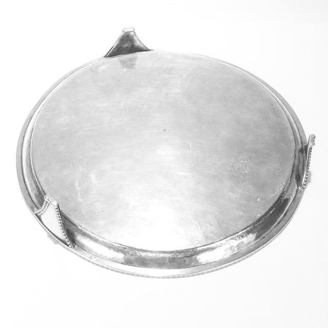 Antique John Targee 19th Century American Coin Silver Salver Marked It For Sale In Philadelphia - Image 6 of 11