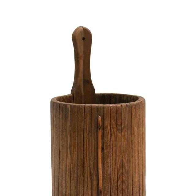 Vintage small wood pail or wall pocket. Fun for the farmhouse look use tabletop accessories or wall art.: So many uses,...