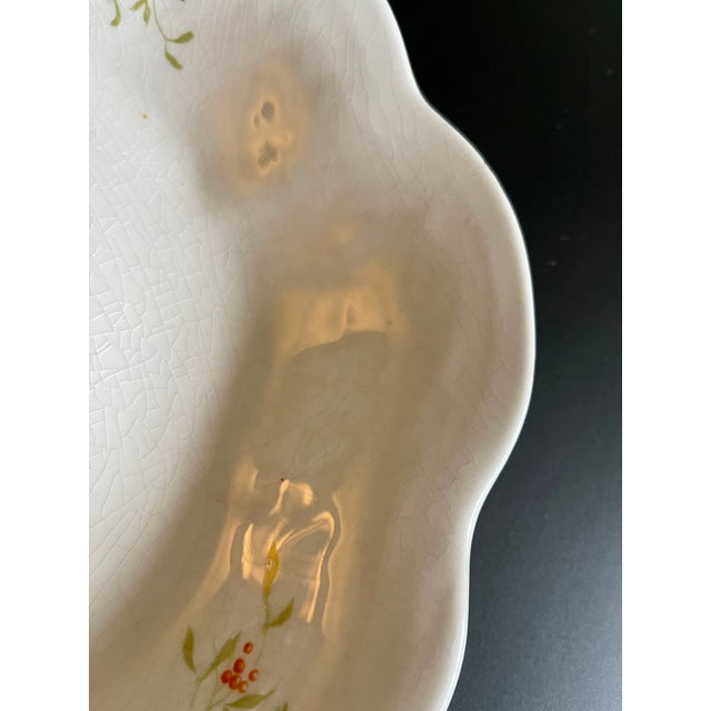 Antique American Christmas Traditional Serving Platter For Sale - Image 4 of 9