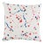 Schumacher X Poter Teleo Ink Splash 20" Pillow in Red & Blue For Sale