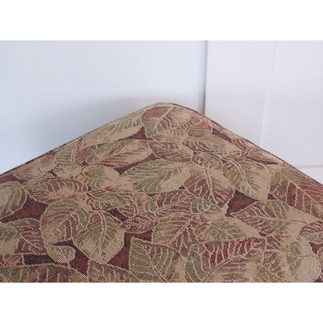 1980s Vintage Leaf Ottoman For Sale - Image 4 of 11