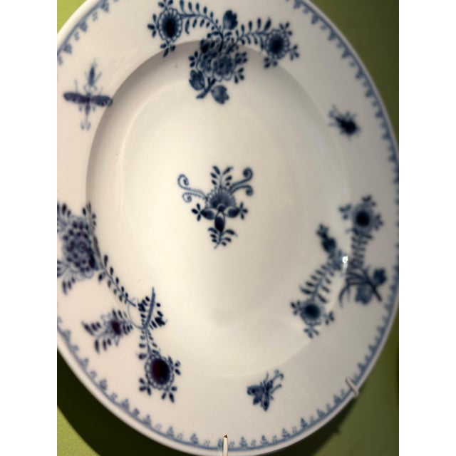 18th Century Viennese Blue and White Porcelain Dinner Plates, Set of 44 For Sale - Image 14 of 18
