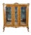 An exceptional Antique Italian Rococo Revival three-door vitrine display cabinet, masterfully crafted with striking,...