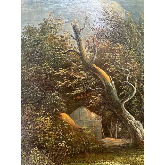 Large Florentine Giltwood Box With J. Van Ruisdael Dutch Landscape Painting. For Sale - Image 14 of 14