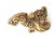 Vintage Mid-Century Gold Ceramic Signed Horse For Sale - Image 9 of 13