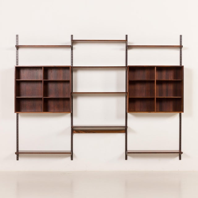Mid-Century Modern Rosewood Wall Unit by Kai Kristiansen for FM Mobler, Denmark, 1960s For Sale - Image 3 of 16