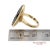 14k Solid Yellow Gold Oval Black Onyx and Diamond Ring, Size 4.5 For Sale - Image 11 of 12