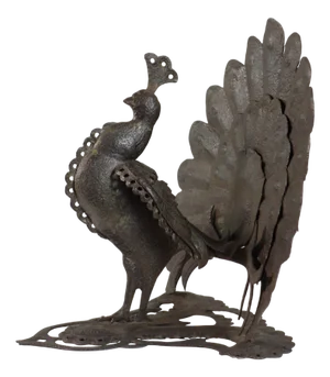 Italian Artist, Peacock, Wrought Iron, Early 20th Century