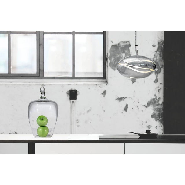 Not Yet Made - Made To Order Orbit Pendant Light from the Vista Swirl Collection in Citron For Sale - Image 5 of 6