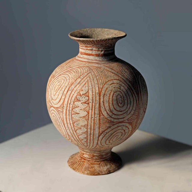 Thai Bai Chiang Bichrome Pottery Vessel For Sale In Providence - Image 6 of 10