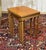 Brown Cherry Wood Nesting Tables, 1960s, Set of 3 For Sale - Image 8 of 11