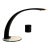 1970s Table Lamp With Glass Base and Painted Aluminum Structure, Enrico Furio Dominici For Sale