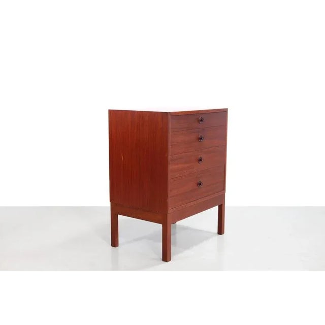 A particularly beautiful chest of drawers by Borge Mogensen for Karl Andersson and Son. The chest is from the Orresund...