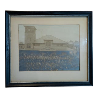 19th Century Photograph of Spanish American War Soldiers at Boston Lowell Railroad Depot For Sale