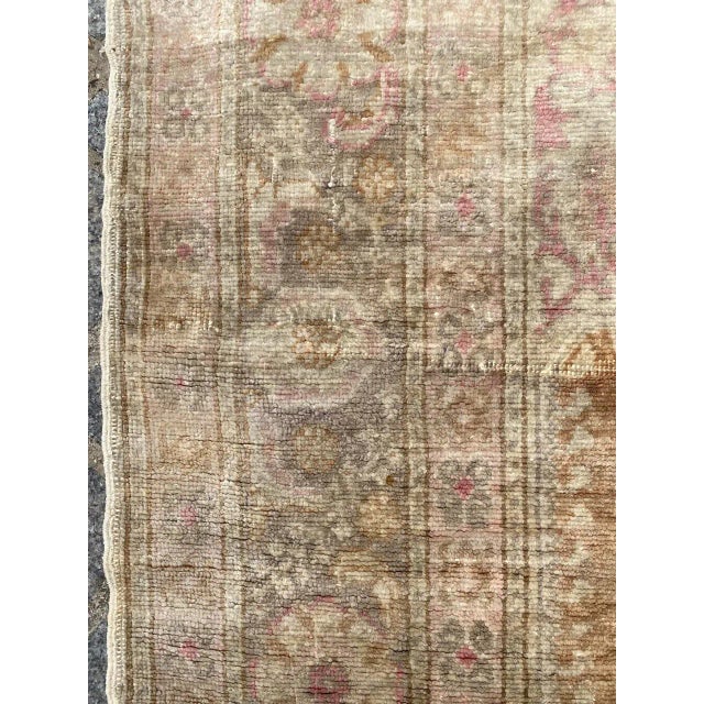 Textile Vintage Turkish Silk Kayseri Rug For Sale - Image 7 of 18