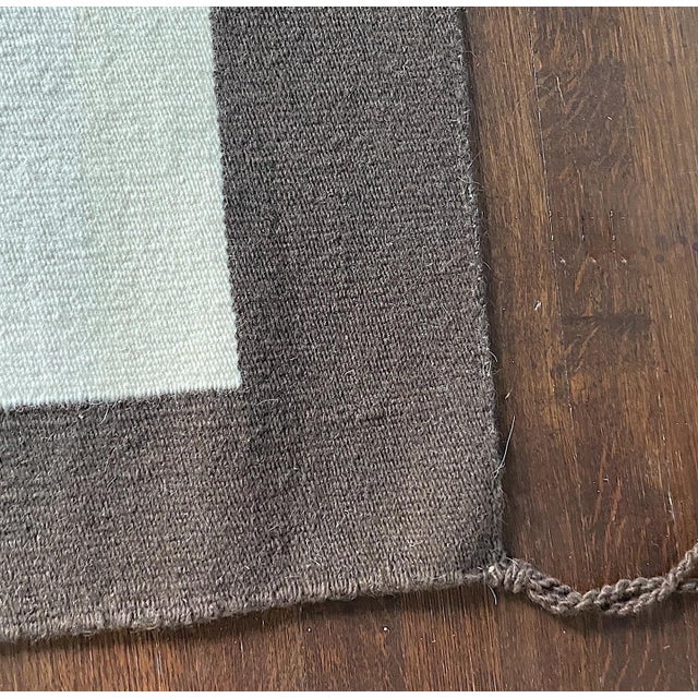 Vintage Geometric Rug by Artist Gerald Johnson For Sale - Image 6 of 7