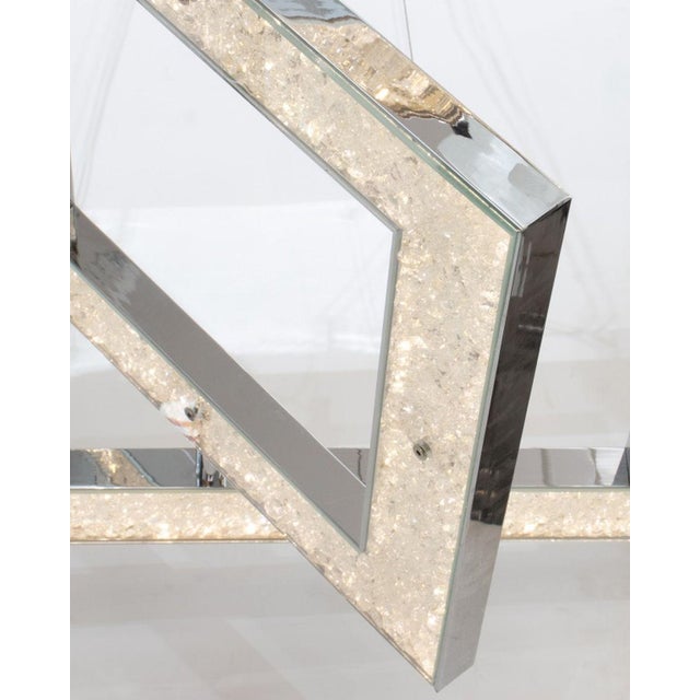 Modern Minimalist "Crushed Ice" Pendant Lamp For Sale - Image 4 of 9